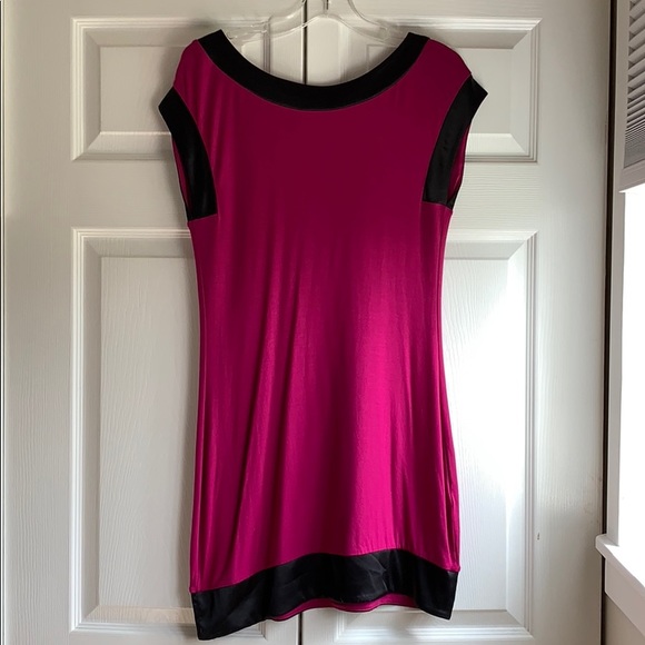 Fuchsia/Black Dress - Picture 2 of 2
